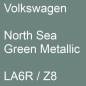 Preview: Volkswagen, North Sea Green Metallic, LA6R / Z8.